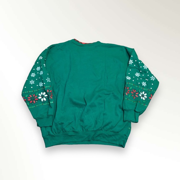 Vintage 80’s Christmas Holiday Crewneck Sweatshirt Medium By Nutcracker - Picture 2 of 4